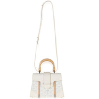Goyard White ine Canvas Structure Mini Saigon Top Handle Handbag 4