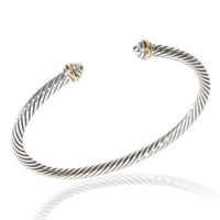David Yurman Yellow Gold & Sterling Silver  Cable Classic Bracelet 4