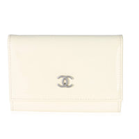 Chanel Creme Patent Card Holder Wallet Wallet id