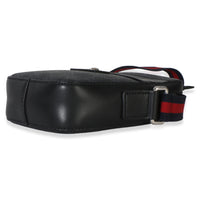 Gucci Black GG Supreme Monogram Web Appia Calfskin Web Small Camera Messenger Ba Handbag 6