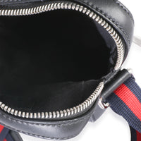 Gucci Black GG Supreme Monogram Web Appia Calfskin Web Small Camera Messenger Ba Handbag 8