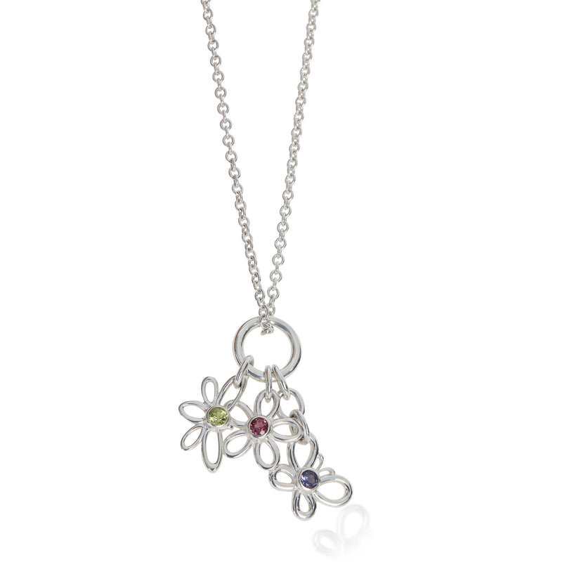 Tiffany & Co. Sterling Silver Flower, Butterfly & Dragonfly Charm Pendant fv