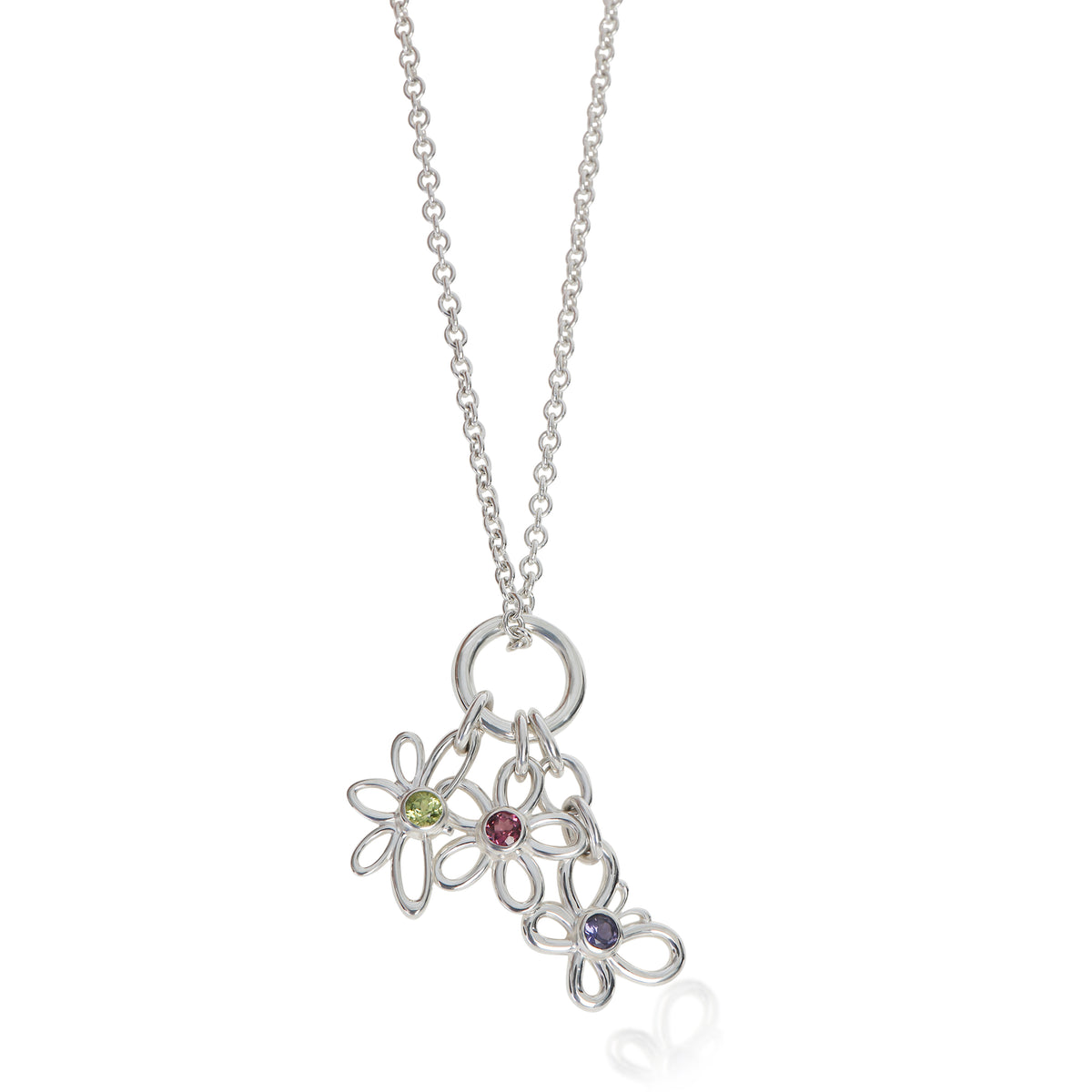 Tiffany & Co. Sterling Silver Flower, Butterfly & Dragonfly Charm Pendant fv