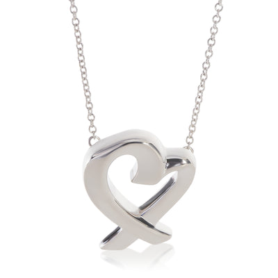 Tiffany & Co. Sterling Silver  Paloma Picasso Loving Heart Pendant fv