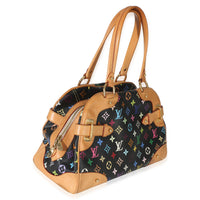 Louis Vuitton Black Multicolore Monogram Canvas Claudia Handbag 3