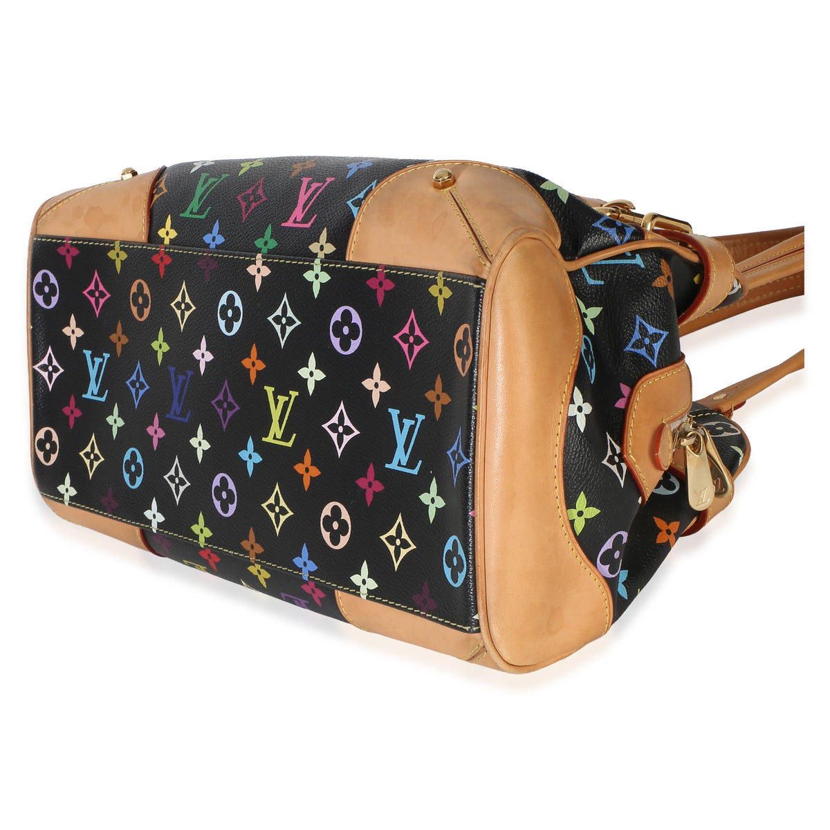 Louis Vuitton Black Multicolore Monogram Canvas Claudia Handbag 6