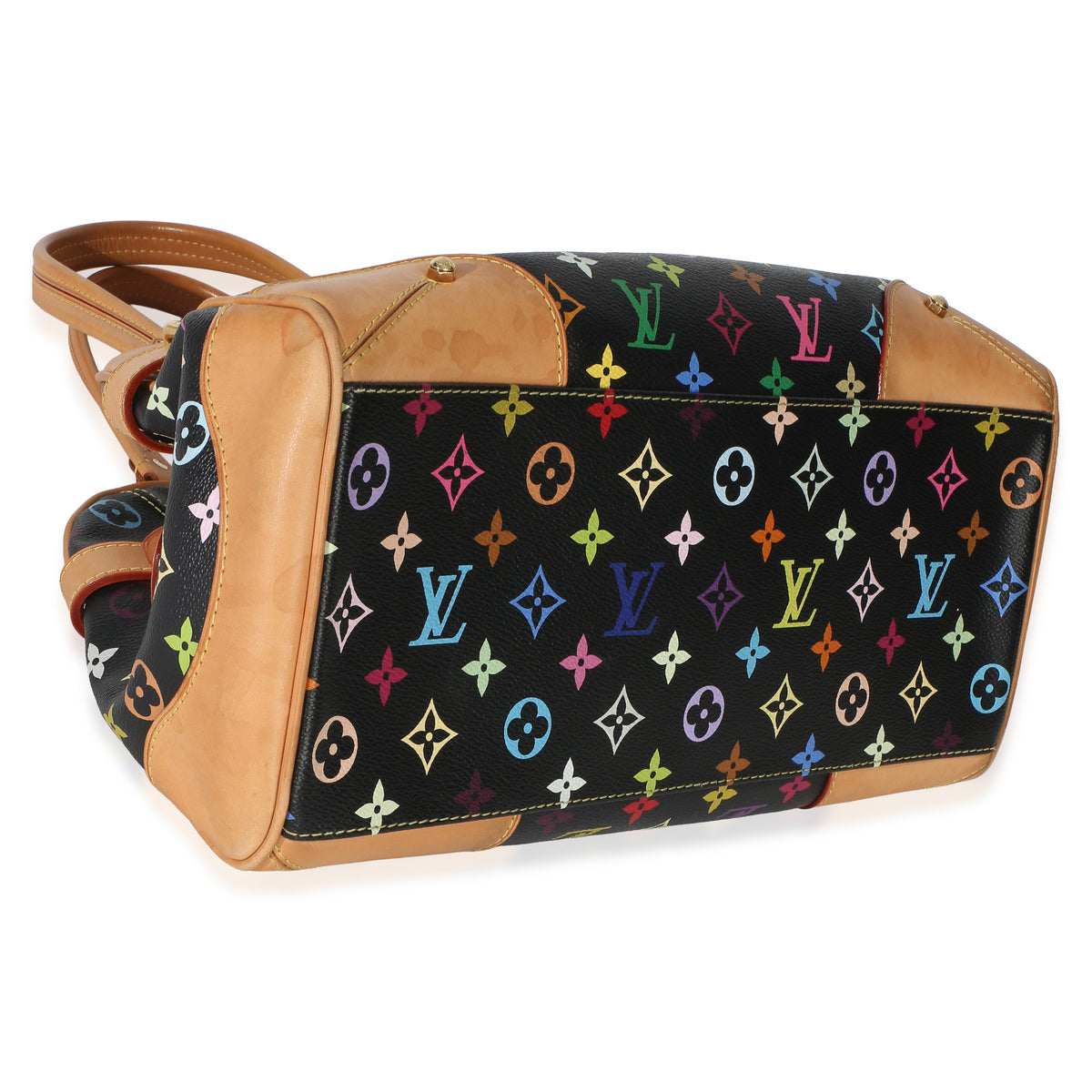Louis Vuitton Black Multicolore Monogram Canvas Claudia Handbag 7