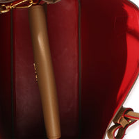 Prada Caramel Red Saffiano Medium Cuir Tote Handbag 8
