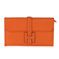 Hermès Orange Swift Jige Duo Mini Clutch Handbag id