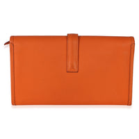 Hermès Orange Swift Jige Duo Clutch Handbag 4