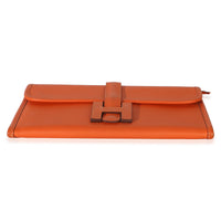Hermès Orange Swift Jige Duo Clutch Handbag 5
