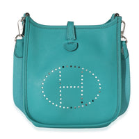 Hermès Epsom Vert Verone Mini Evelyne 16 TPM PHW Handbag id