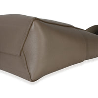 Celine Taupe Soft Grained Calfskin Medium Sangle Bucket Bag Handbag 6