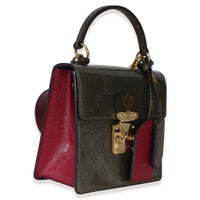 Louis Vuitton Champagne Metallise Fuchsia Vernis Epi Monogram Spring Street Handbag 2