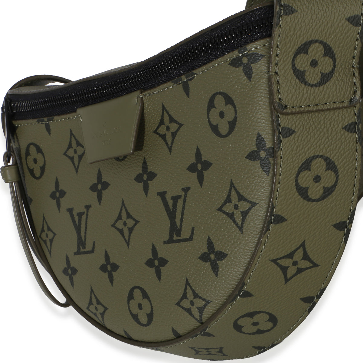 Louis Vuitton Green Khaki Monogram Canvas Moon Crossbody Bag Handbag 2