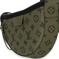 Louis Vuitton Green Khaki Monogram Canvas Moon Crossbody Bag Handbag 2