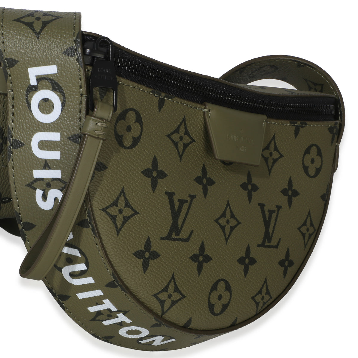 Louis Vuitton Green Khaki Monogram Canvas Moon Crossbody Bag Handbag 3