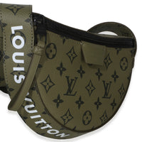 Louis Vuitton Green Khaki Monogram Canvas Moon Crossbody Bag Handbag 3