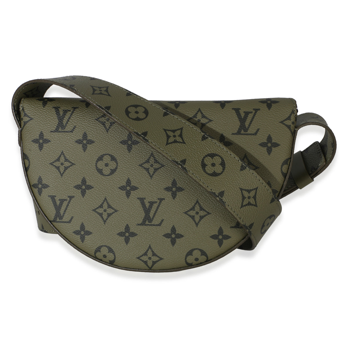 Louis Vuitton Green Khaki Monogram Canvas Moon Crossbody Bag Handbag 4