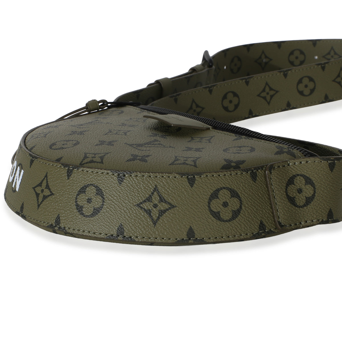 Louis Vuitton Green Khaki Monogram Canvas Moon Crossbody Bag Handbag 6