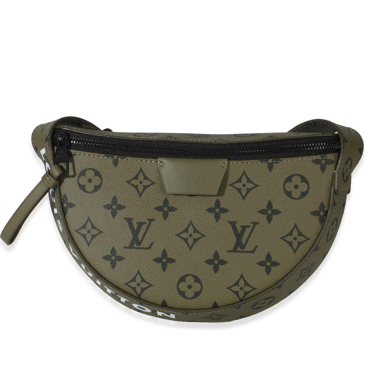 Louis Vuitton Green Khaki Monogram Canvas Moon Crossbody Bag Handbag fv