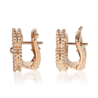 Van Cleef & Arpels Rose Gold  Vintage Alhambra Earrings 3