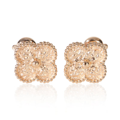 Van Cleef & Arpels Rose Gold  Vintage Alhambra Earrings fv