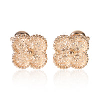 Van Cleef & Arpels Rose Gold  Vintage Alhambra Earrings fv