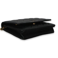 Chanel Black Quilted Caviar Classic Wallet On Chain Handbag 7