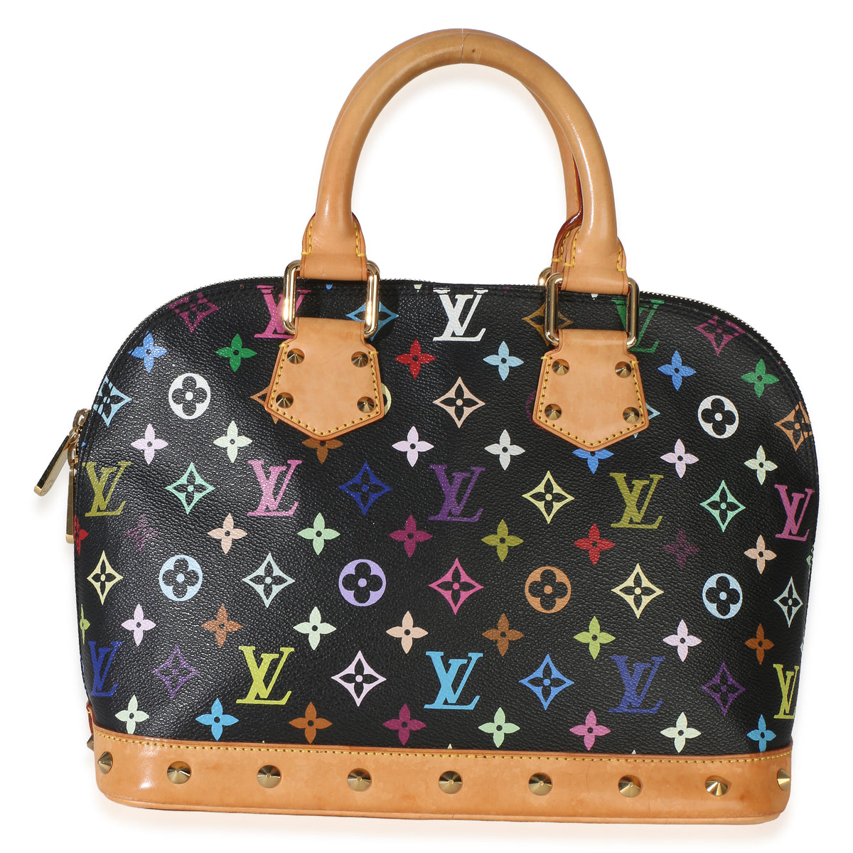 Louis Vuitton Black Multicolore Monogram Canvas Alma PM Handbag 4