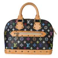 Louis Vuitton Black Multicolore Monogram Canvas Alma PM Handbag fv