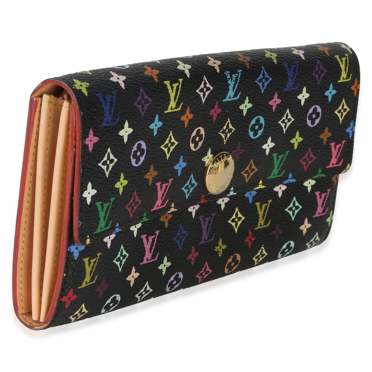 Louis Vuitton Black Multicolore Monogram Canvas Sarah Wallet Wallet 3