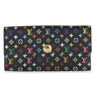 Louis Vuitton Black Multicolore Monogram Canvas Sarah Wallet Wallet fv