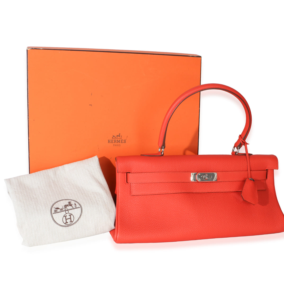 Hermès Capucine Togo Shoulder Kelly 40 JPG PHW Handbag 9