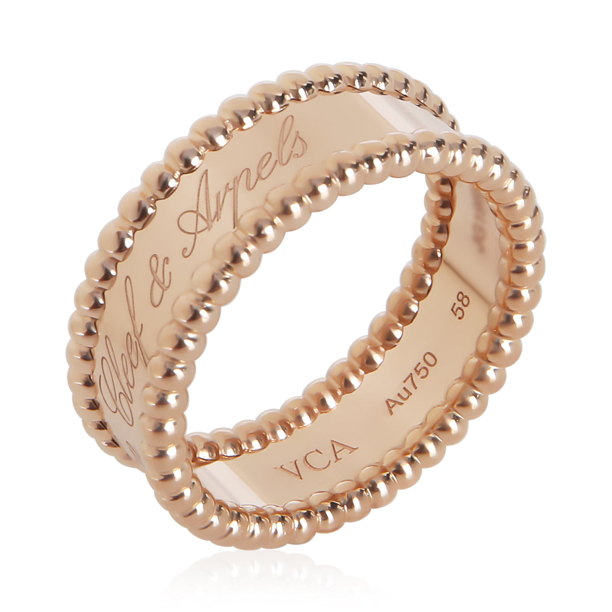 Van Cleef & Arpels Rose Gold  Perlee Signature Band 4