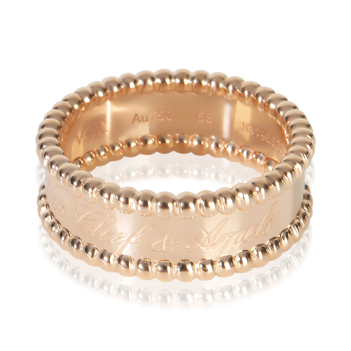 Van Cleef & Arpels Rose Gold  Perlee Signature Band fv