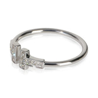 Tiffany & Co. White Gold Diamond Tiffany T Wire Ring 2