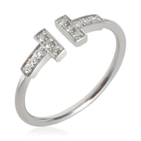 Tiffany & Co. White Gold Diamond Tiffany T Wire Ring 4