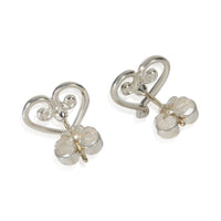 Tiffany & Co. Sterling Silver  Paloma Picasso Venezia Heart Earrings 3