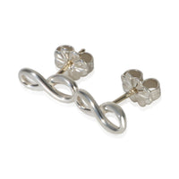 Tiffany & Co. Sterling Silver  Infinity Stud Earrings 2