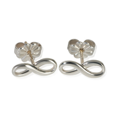 Tiffany & Co. Sterling Silver  Infinity Stud Earrings fv