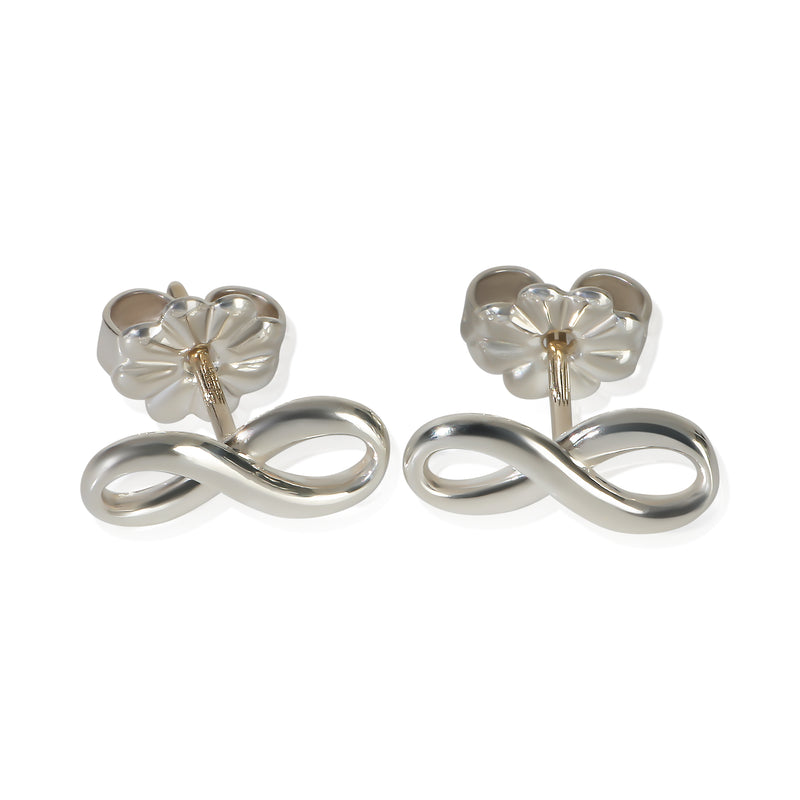 Tiffany & Co. Sterling Silver  Infinity Stud Earrings fv