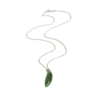 Tiffany & Co. Sterling Silver Jade Frank Gehry Fish Pendant 3