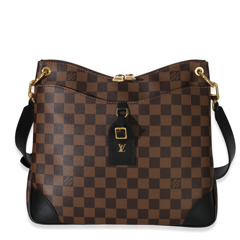 Louis Vuitton Black Damier Ebene Odeon MM Handbag id