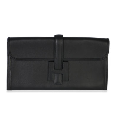 Hermès Black Evercolor Jige Elan 29 Handbag fv
