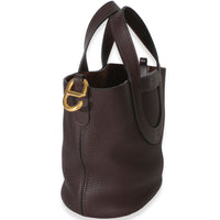 Hermès Rouge Sellier Clemence Swift In The Loop 18 GHW Handbag 3