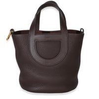 Hermès Rouge Sellier Clemence Swift In The Loop 18 GHW Handbag fv