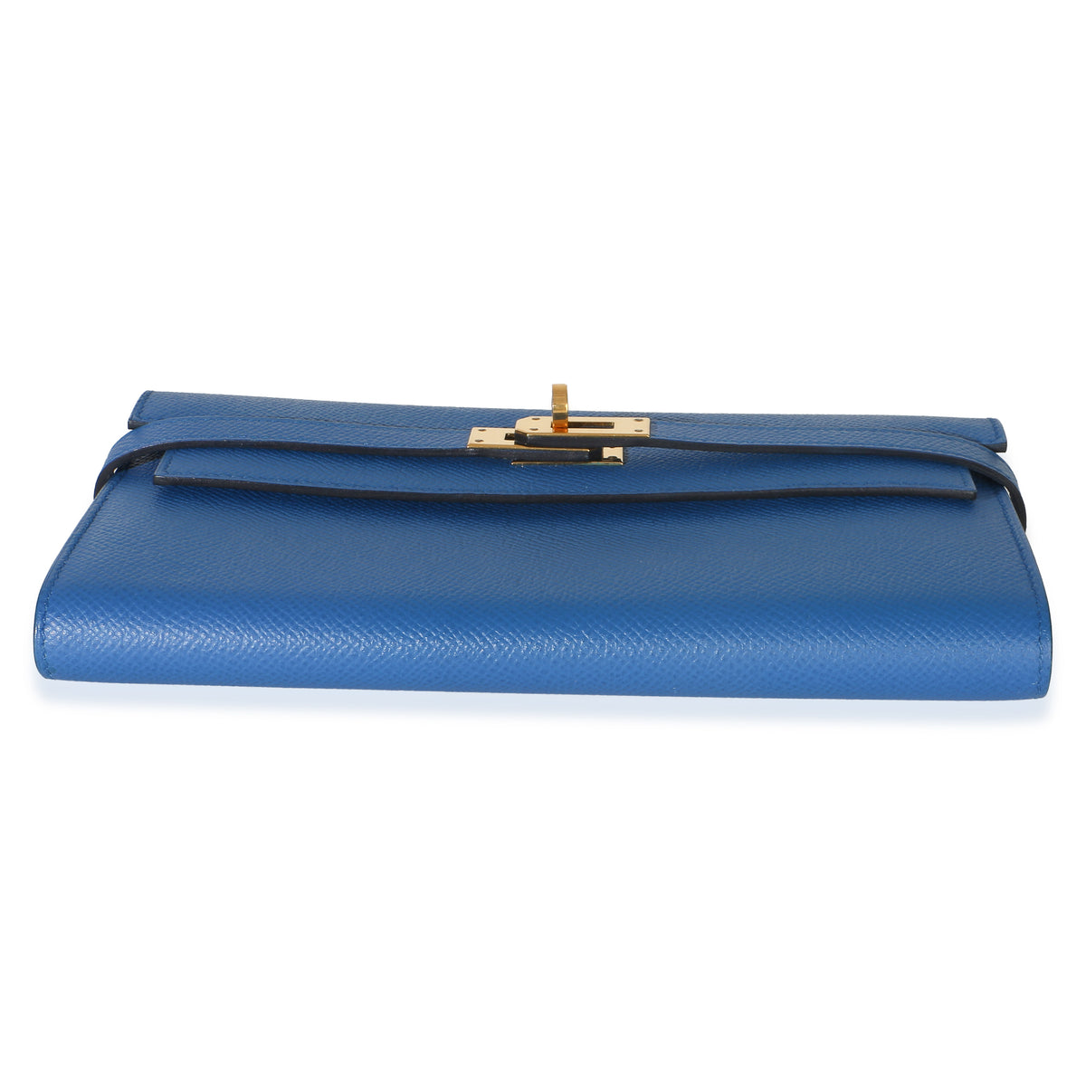 Hermès Bleu Hydra Epsom Kelly Longue Wallet GHW Wallet 5