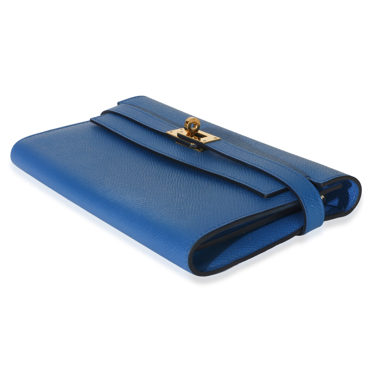 Hermès Bleu Hydra Epsom Kelly Longue Wallet GHW Wallet 6