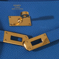 Hermès Bleu Hydra Epsom Kelly Longue Wallet GHW Wallet 8